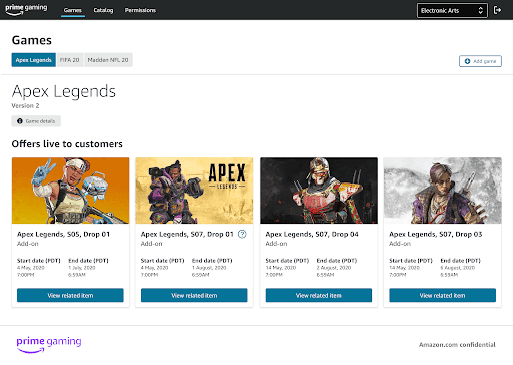 High fidelity design showing the game catalog with imagery-forward layout and live offer indicators